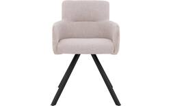Goossens eetkamerstoel jesse beige stof - 8234500-{merk}-proefmodel-proefmodel-01